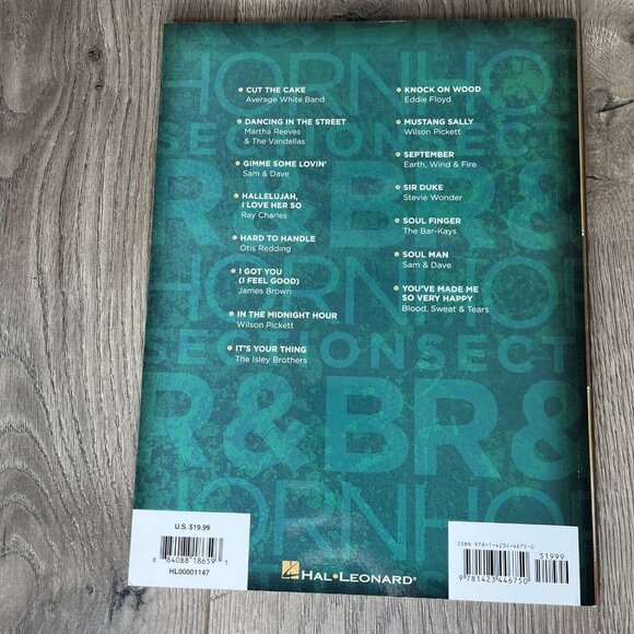 R&B Horn Section Transcribed Horns Sheet Music Book Hal Leonard - Picture 3 of 6